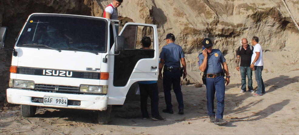 Seized Illegal truck-load of Sand in Neg Or